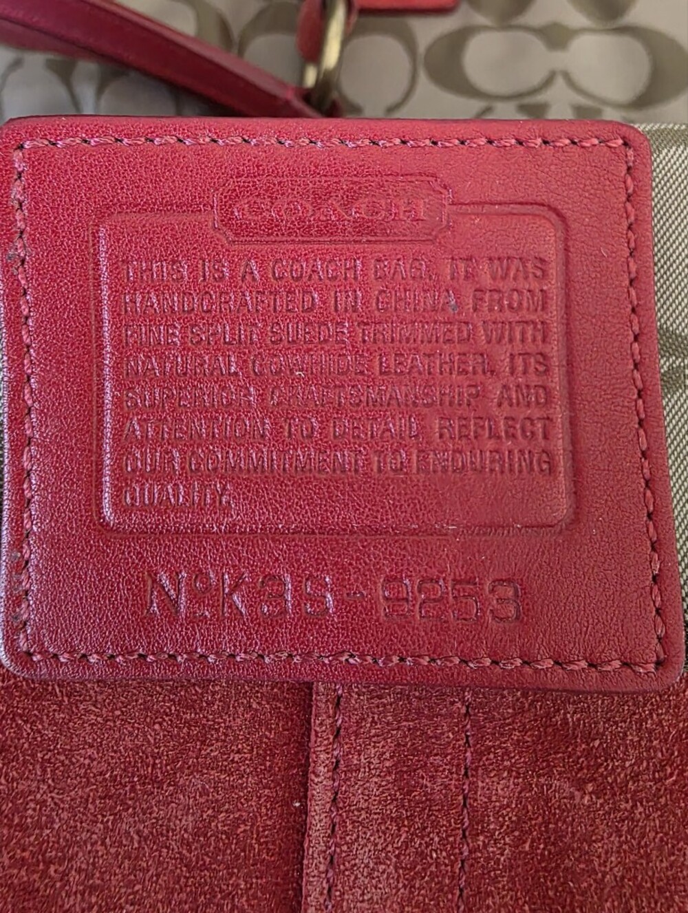 Vintage Coach Soho Large Rust Suede Buckle Flap Shoulder Bag Y2K - Picture 15 of 16
